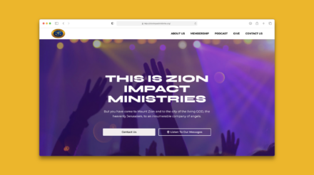 Zion Impact Ministries Website