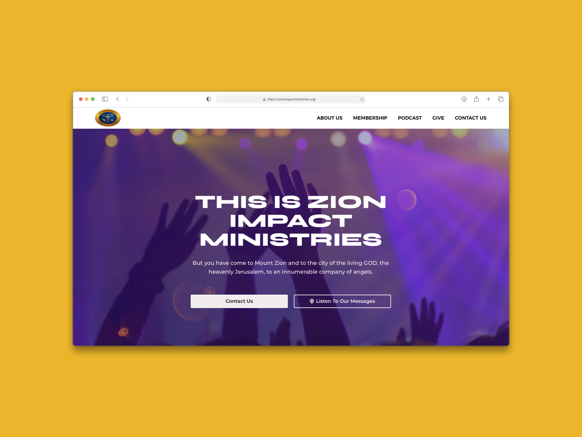 Zion Impact Ministries Website